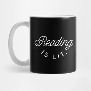Reading is Lit Nerdy and Geeky Gift Mug
